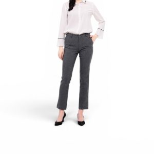 Celana Kerja Formal Wanita Slim fit Abu Tua
